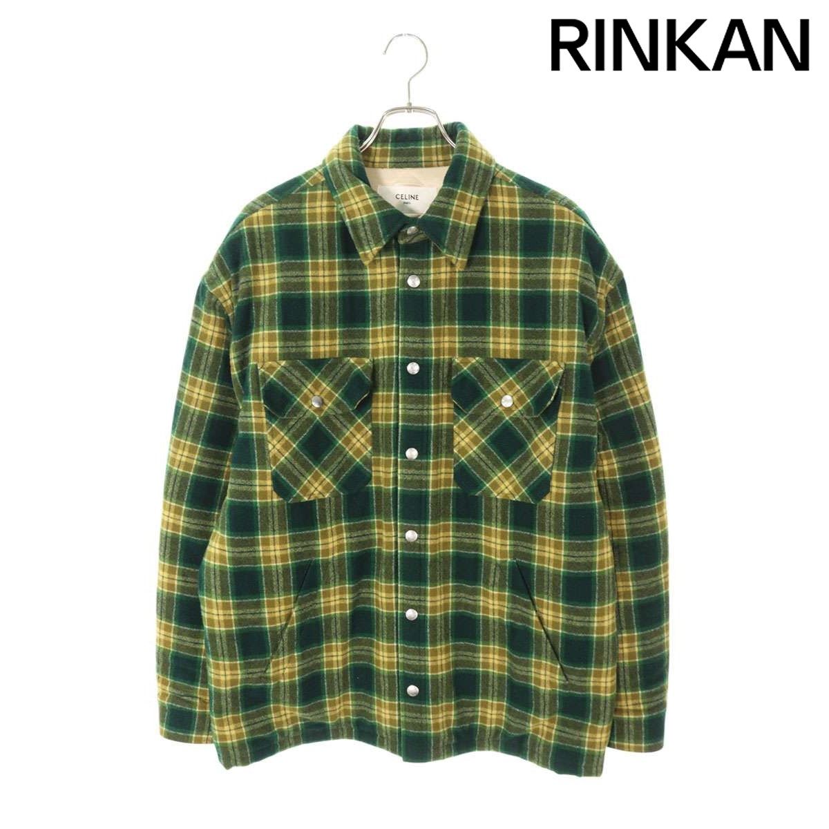 セリーヌバイエディスリマン 22AW 2W705499R ウールチェック オーバー 