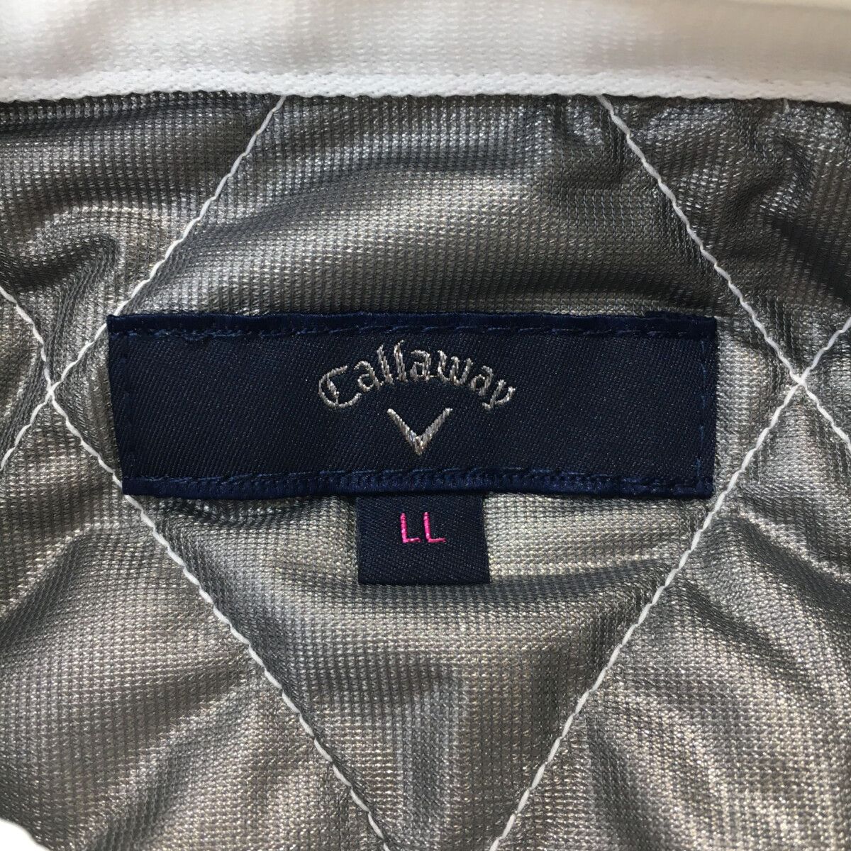 Callaway - coco 中古 キャロウェイ Callaway レディース ベスト LL 白 ホワイト 中綿入り ダブルジップ 中古 レディース キャロウェイ Callaway ベスト LL 白 ホワイト