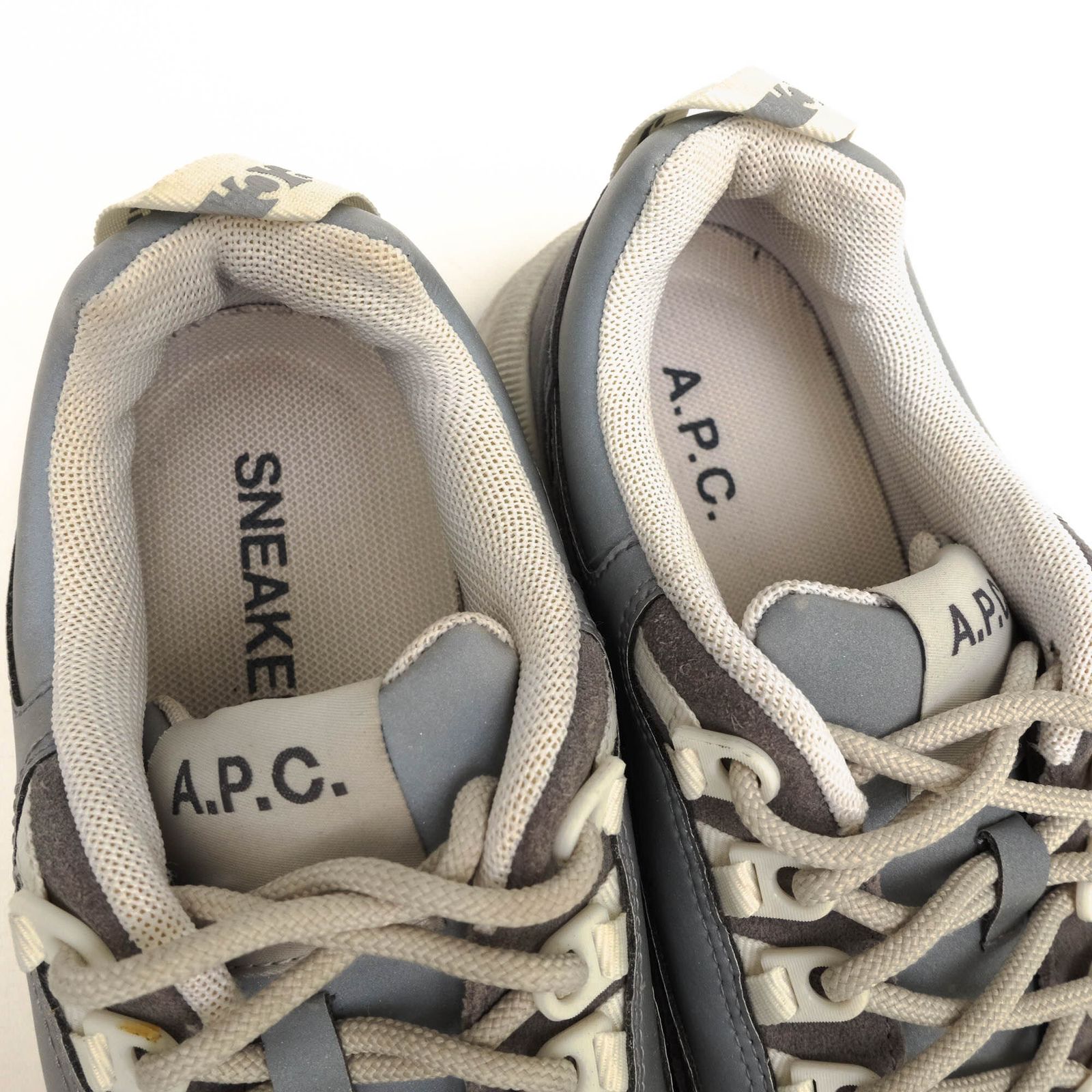 アーペーセー／A.P.C. シューズ スニーカー 靴 ローカット メンズ 男性 男性用レザー 革 本革 グレー 灰色 TECHNO HOMME -  メルカリ