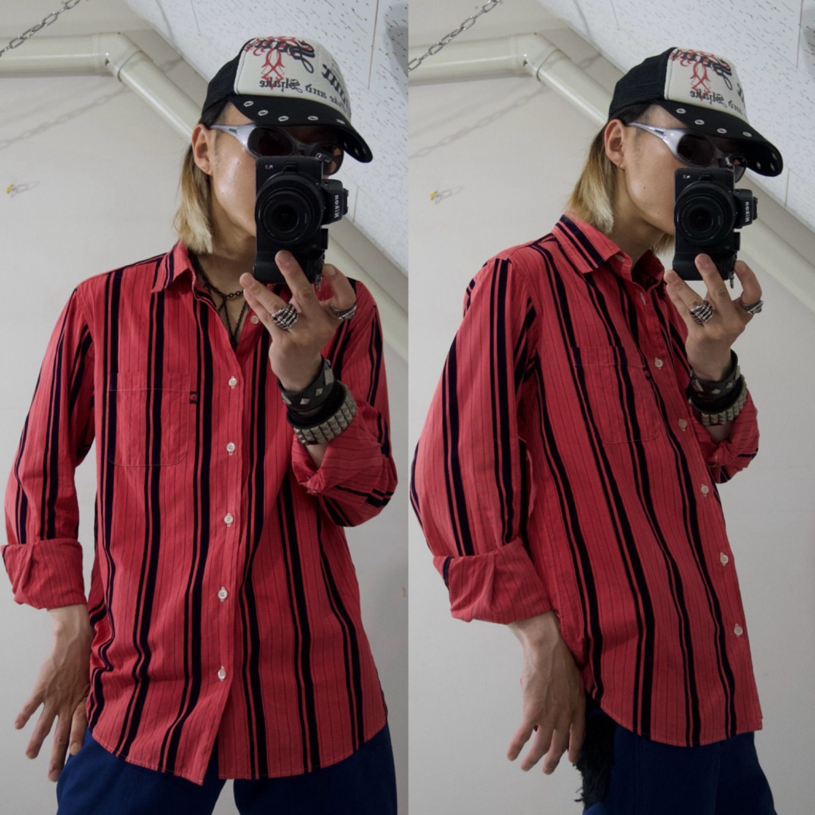 World Wide Love “Punk Kids” Stripe L/S Shirts ワールドワイド