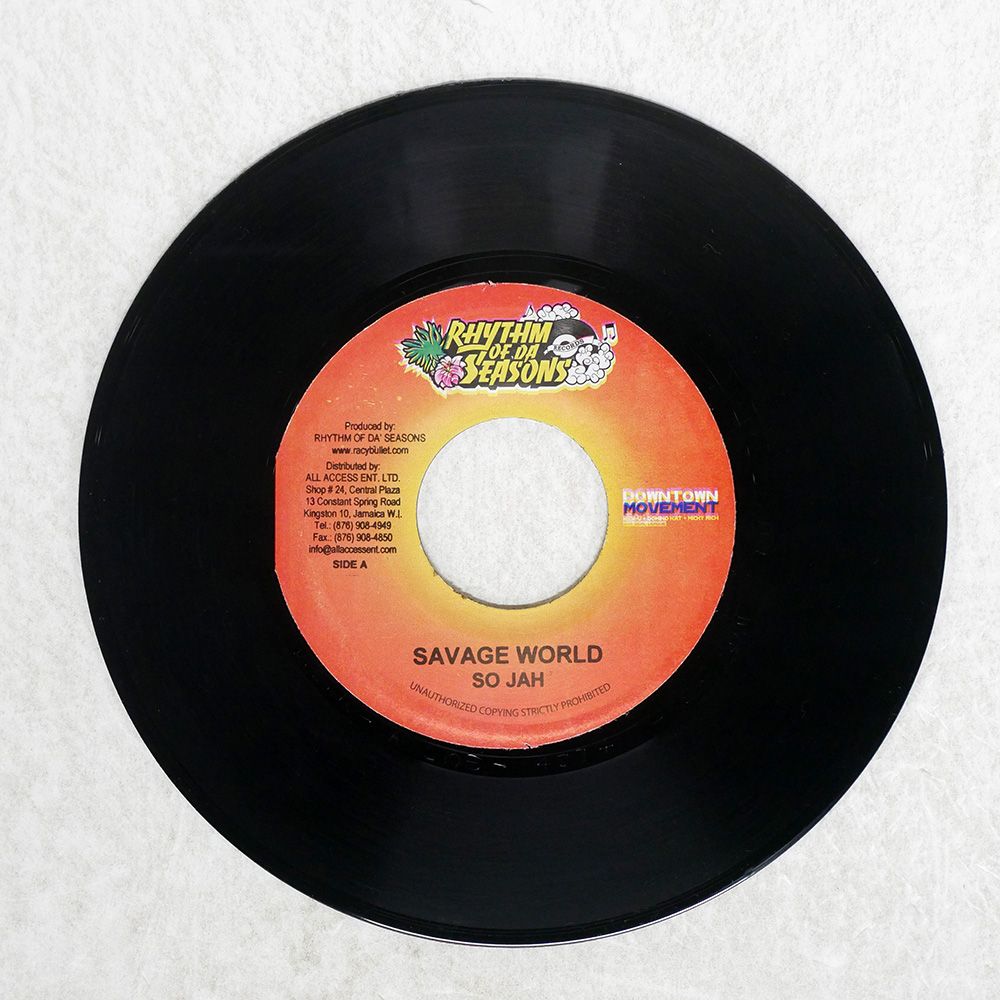 パリコレクション ジャマイカ盤 SO 7 NONE SEASONS DA OF WORLD/RHYTHM JAH/SAVAGE 洋楽
