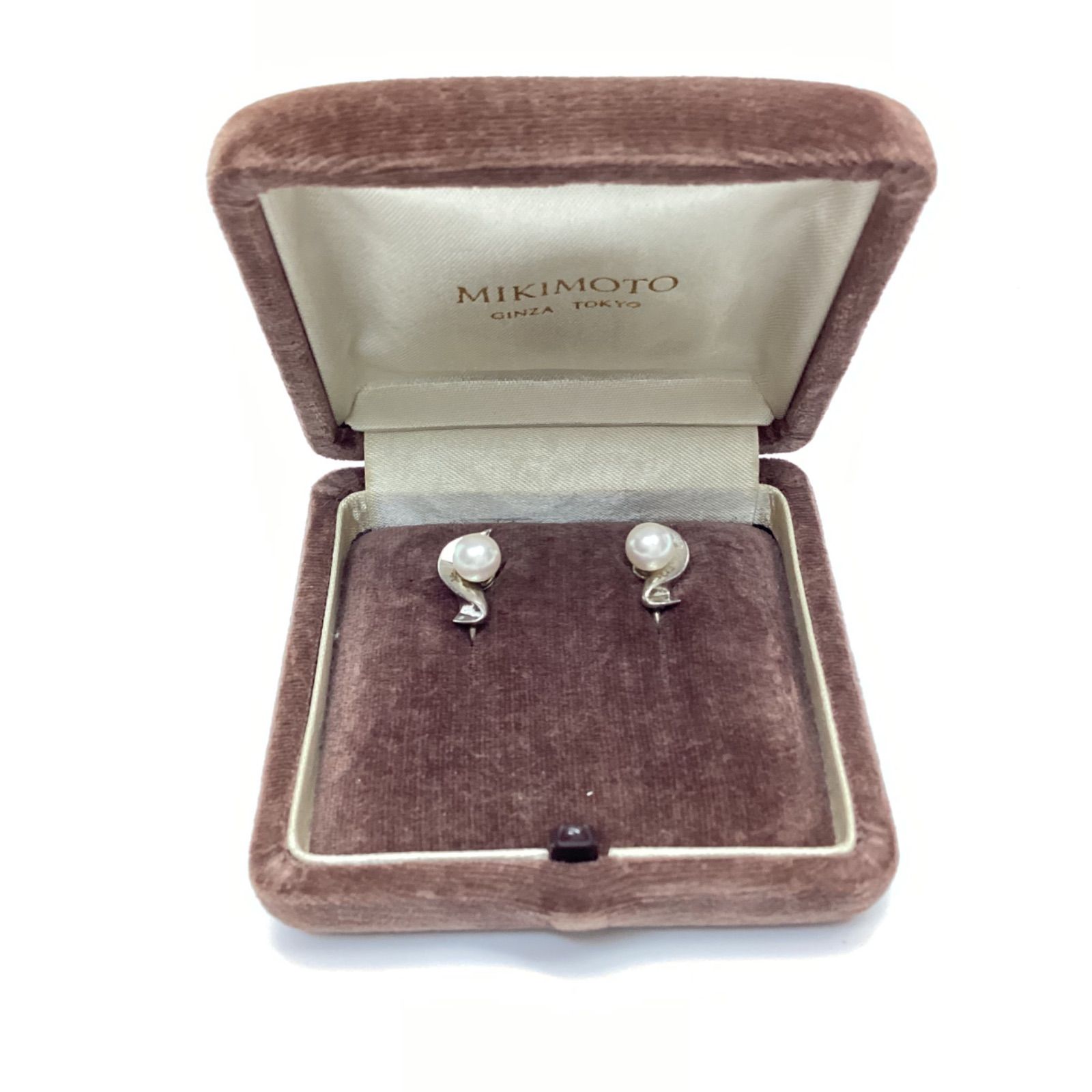 ★MIKIMOTO ミキモト　6.7mm玉パール　シルバーイヤリング 約3.97ｇ