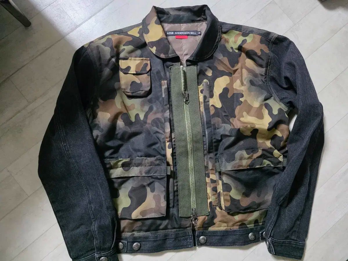 Andersson Bell アンダースンベル 迷彩 ジップアップ デニムジャケット M