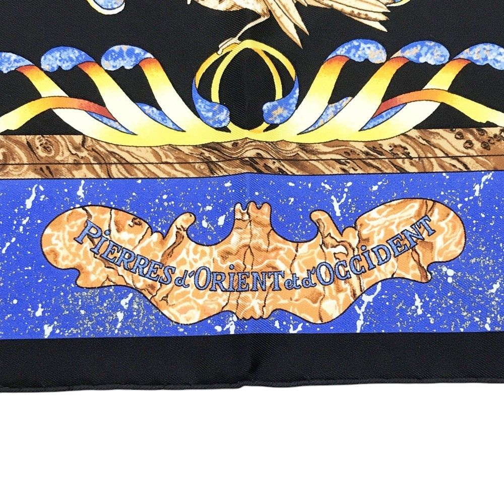 ☆極美品☆エルメス　カレ90　PIERRESd'ORIENT　東洋の石 ブルー系 HERMES エルメス カレ90 PIERRES d' ORIENT et OCCIDENT 東洋の