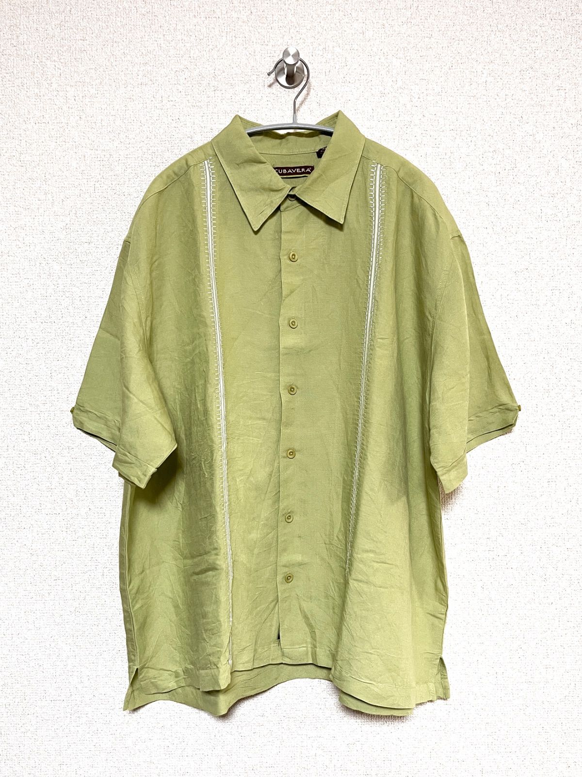 CUBAVERA】90s-00s S/S ラミーレーヨンシャツ XXL 半袖 キューバ