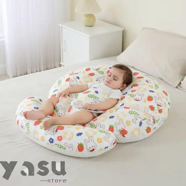 授乳クッション 吐き戻し防止クッション 足枕付き へたらない 赤ちゃん クッション ベビークッション お昼寝クッション ベビー枕 たまごク