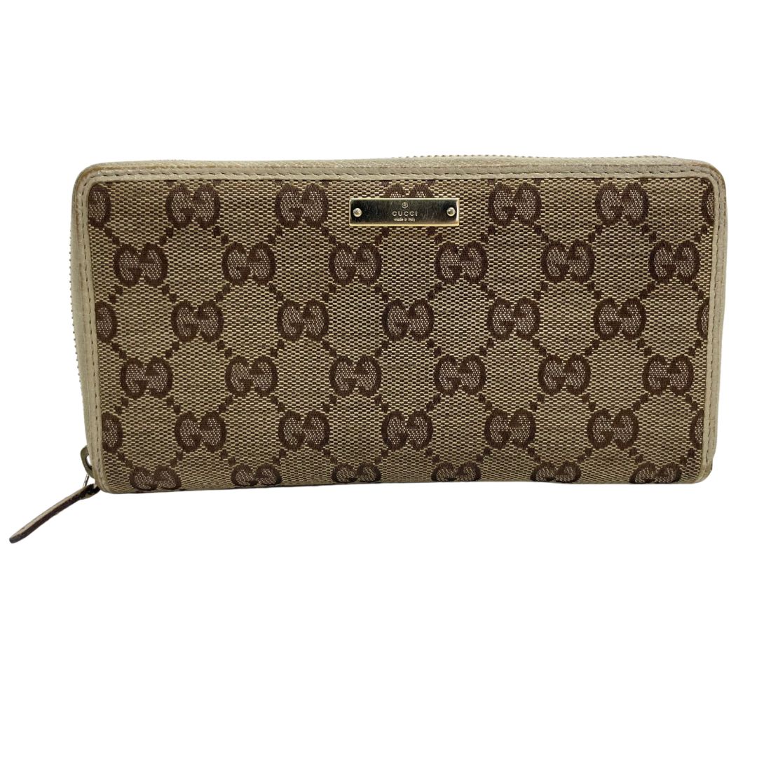 GUCCI グッチ　長財布　シェリーライン　GG柄　ベージュ　キャンバス　ホック 楽天市場】GUCCI グッチ 小銭入れ付きダブルホック2つ折り長