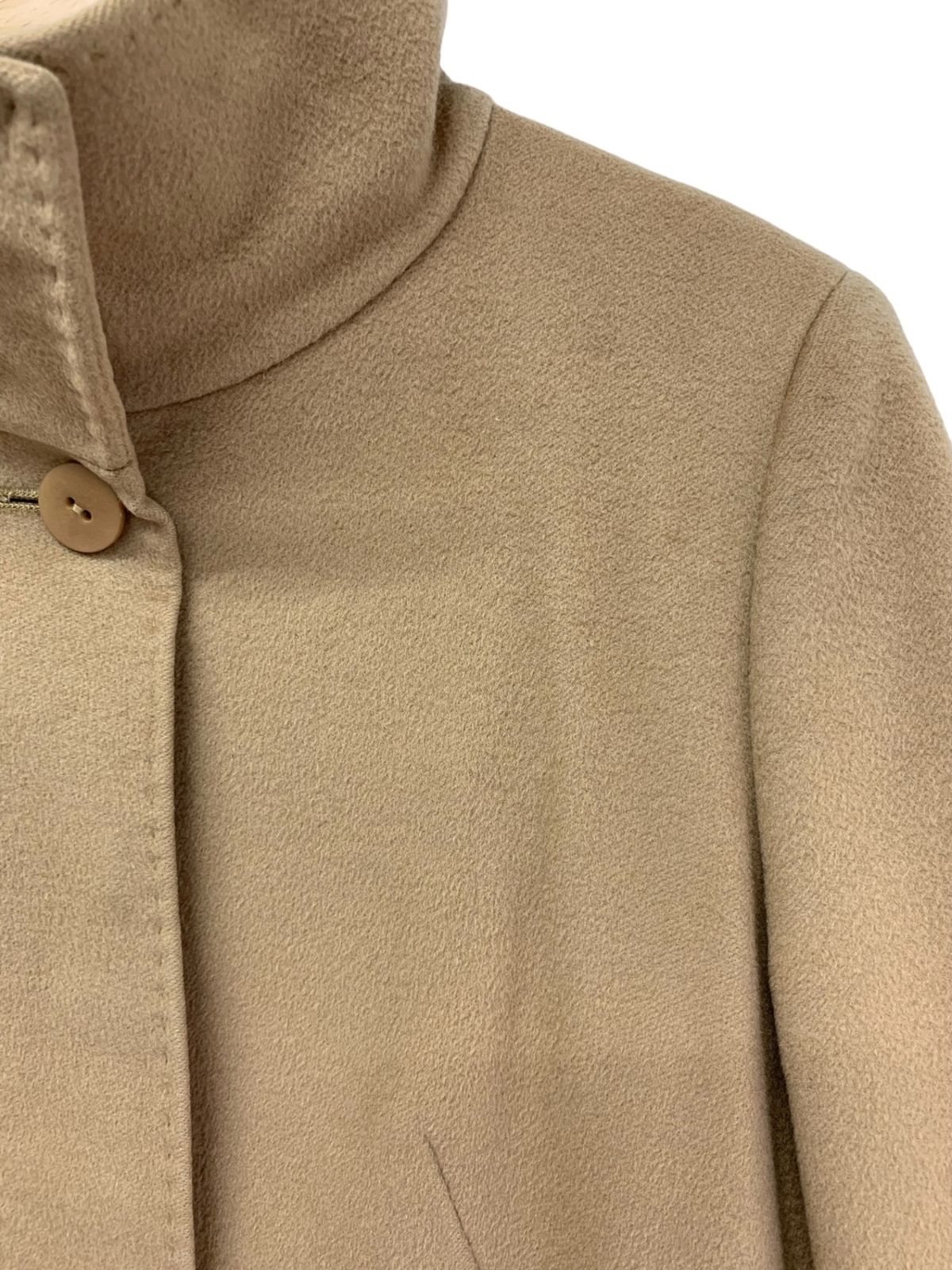 マックスマーラスタジオ 60860609 コート 42 キャメル スタンドカラー