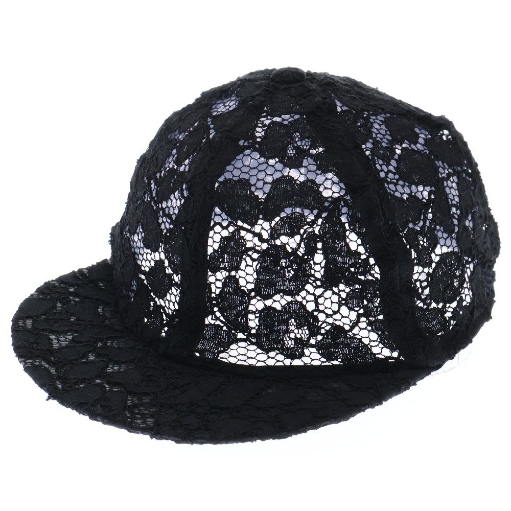 CHANEL シャネル ココマーク レース キャップ 帽子 ブラック レディース