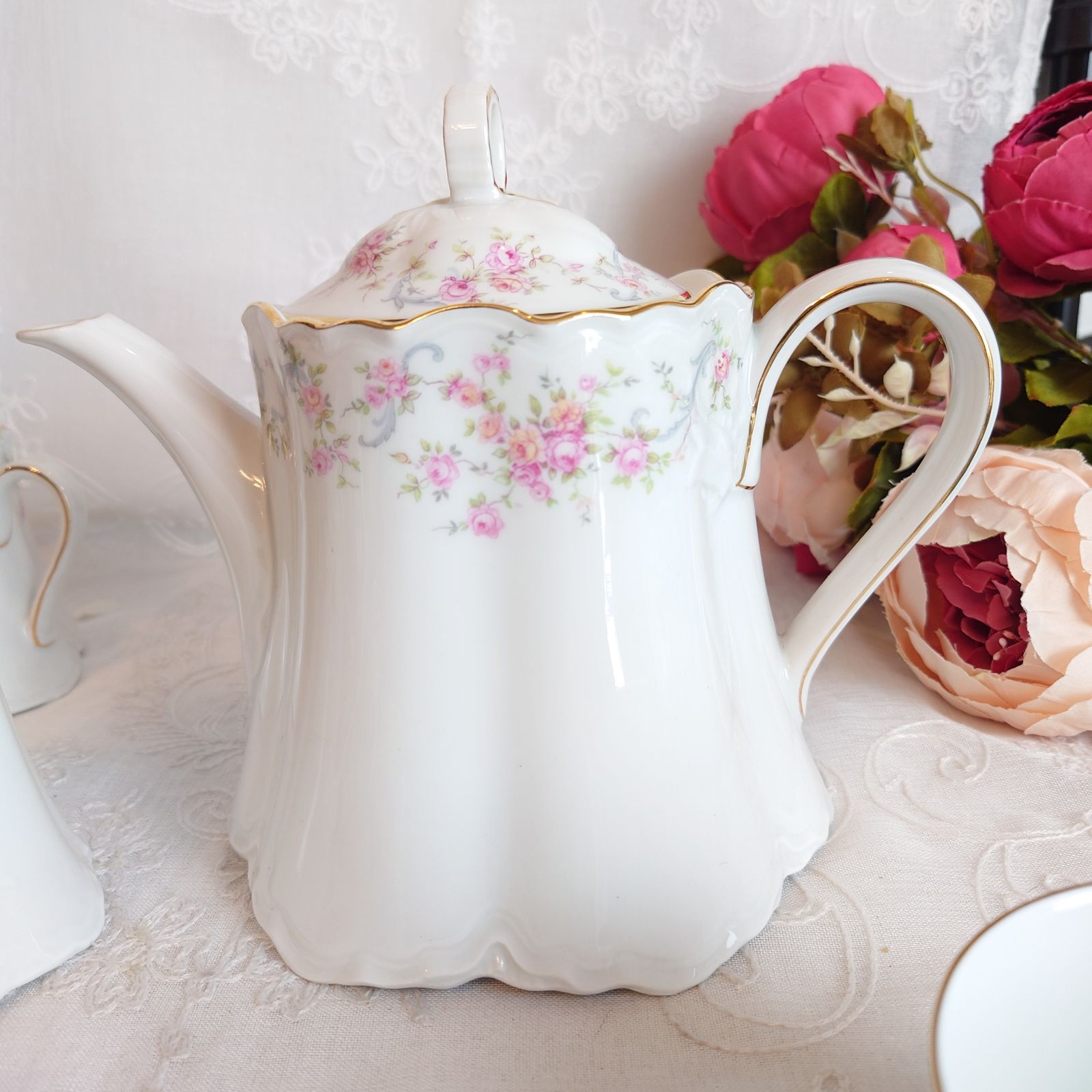 フッチェンロイター HUTSCHENREUTHER 薔薇 ポット セット 希少品】フッ