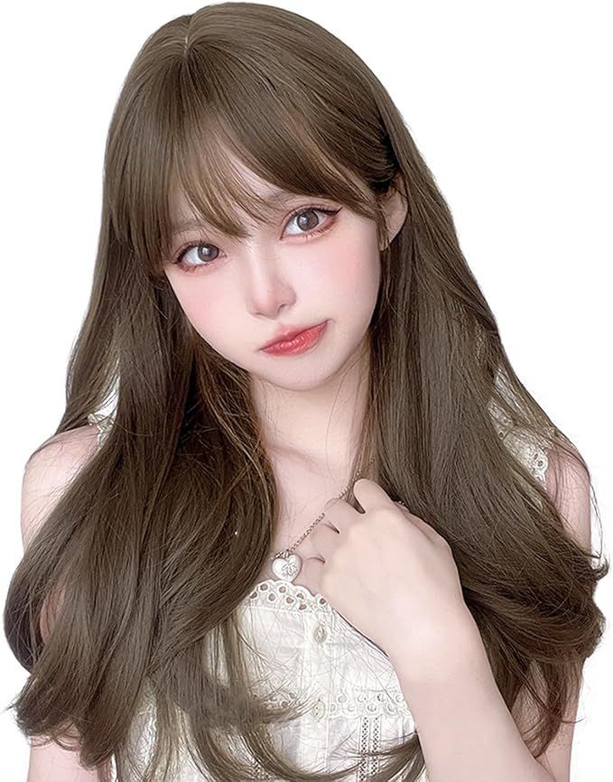 FESHFEN ウィッグ ロング カール 巻き髪 ウェーブ フルウィッグ