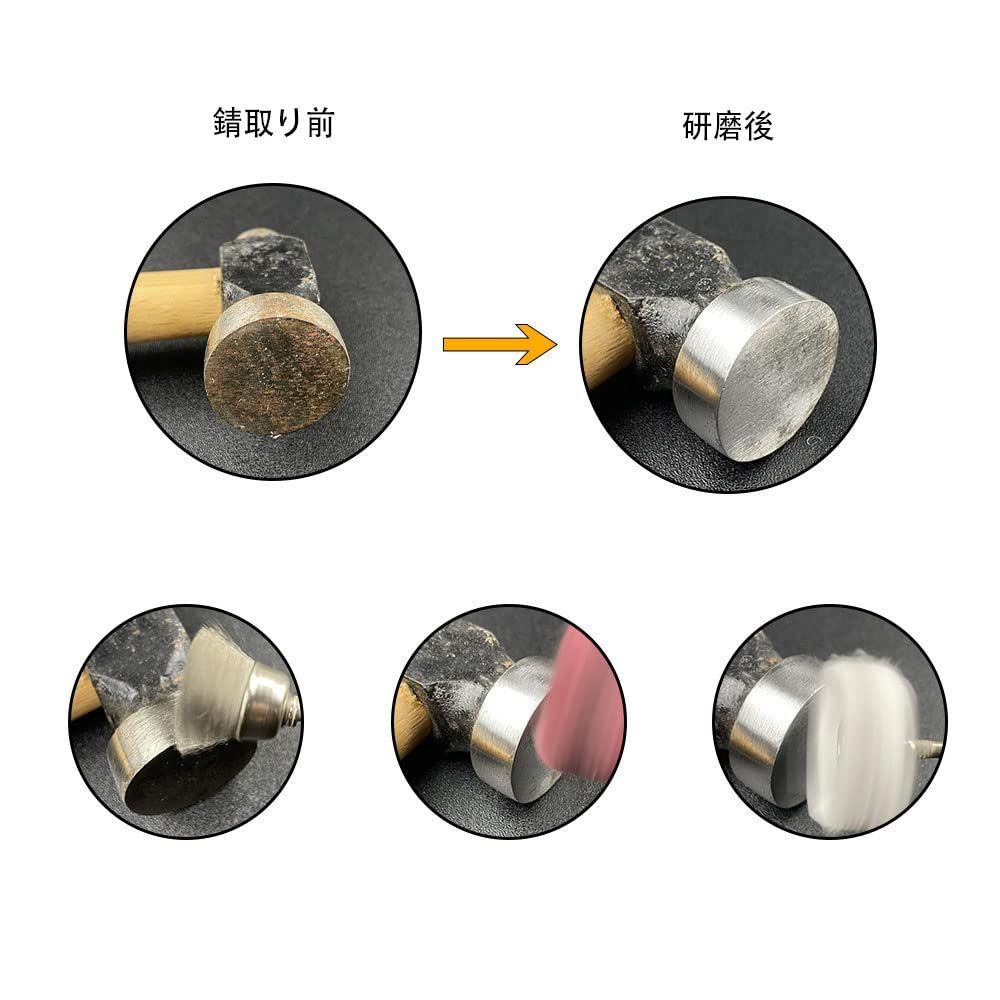 3種類真鍮ワイヤーブラシ ホイール型