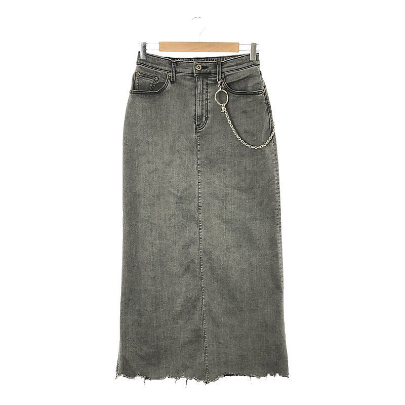 GOOD GRIEF / グッドグリーフ | GOOD GRIEF!  DENIM LONG SKIRT with chain | M | レディース