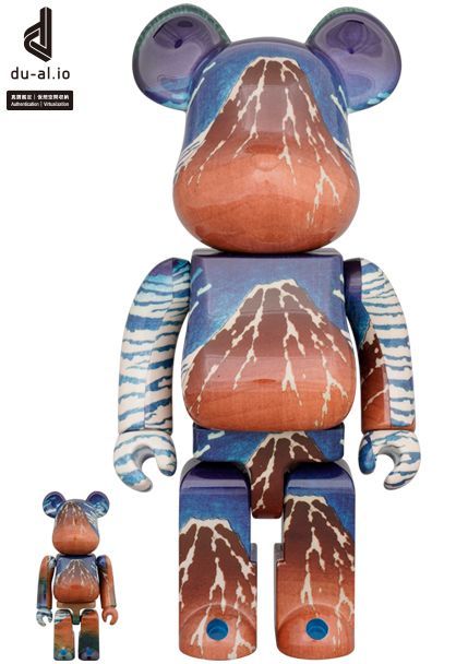 BE@RBRICK - ベアブリック 葛飾北斎 「冨嶽三十六景 凱風快晴」400％ のみ BE@RBRICK｜ベアブリック 葛飾北斎「冨嶽三十六景 凱風快晴」100