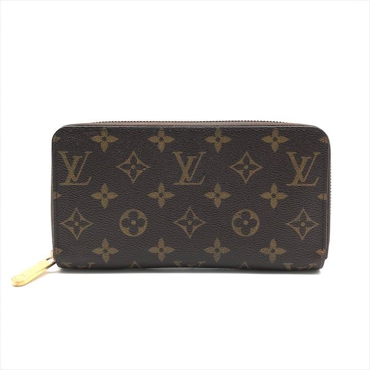 LOUISVUITTON ルイヴィトン モノグラム ジッピー ウォレット 長財布 ラウンド ファスナー ブラウン 財布 ユニセックス m14055