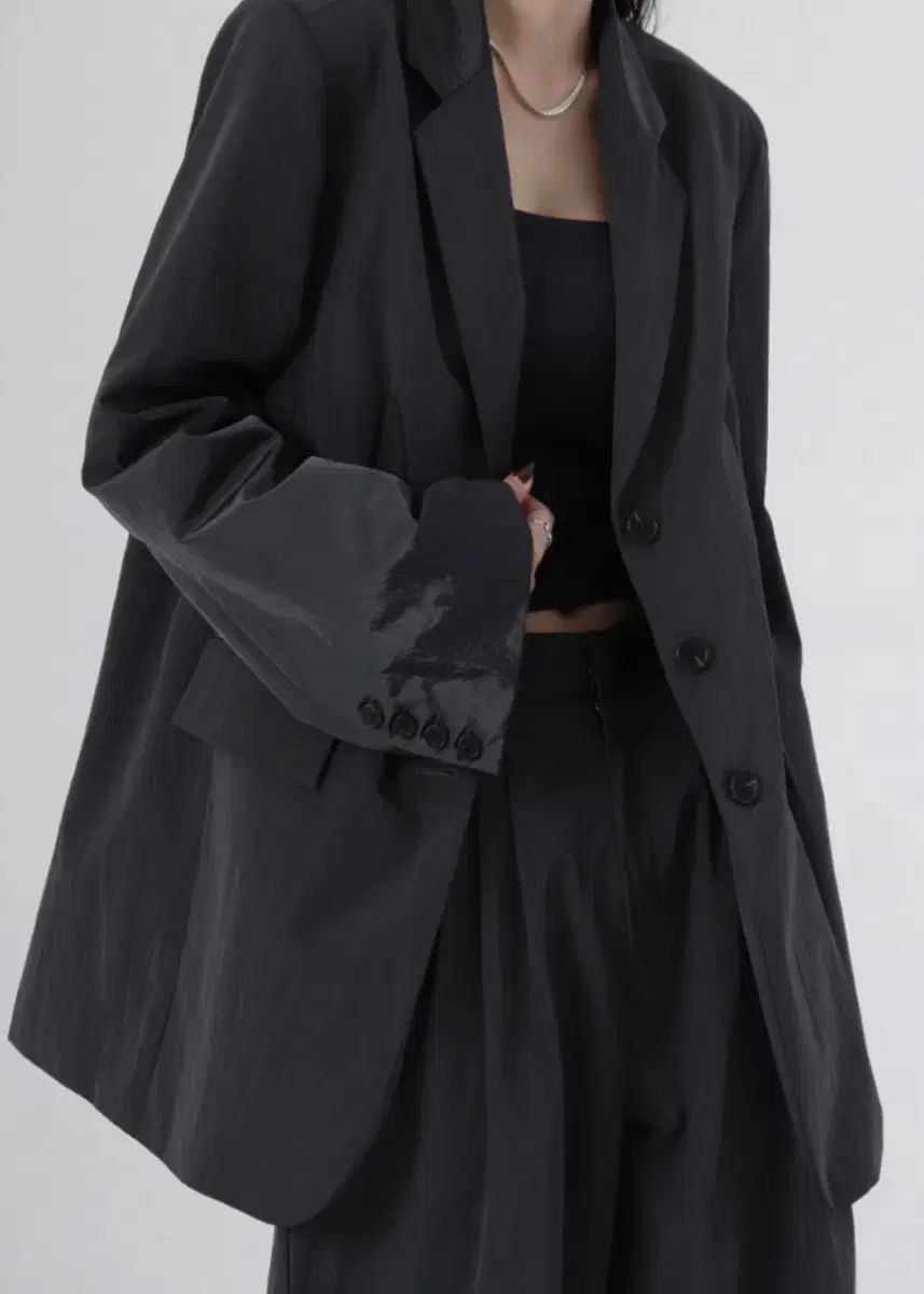 トリミングバード グロー スート セットアップ ブルー グレー