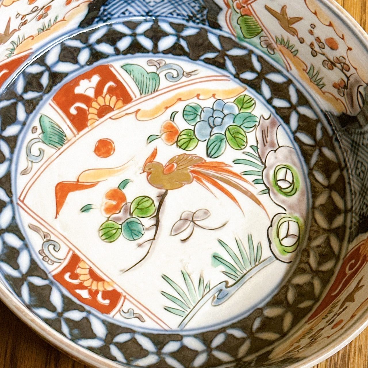 古伊万里 色絵 深鉢 三重鉢 三つ鉢 三つ組鉢 大鉢 3点セット