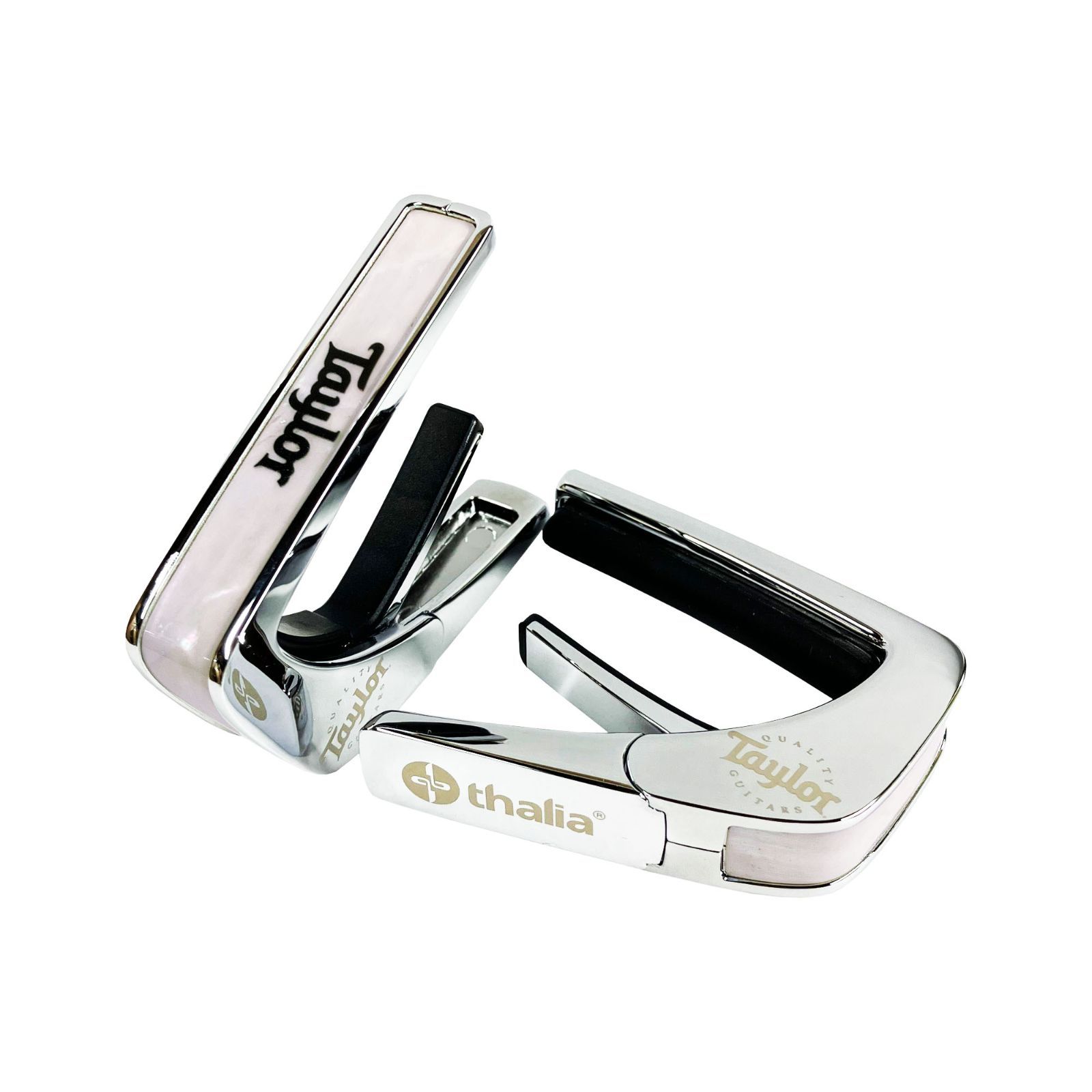 Thalia Capos Taylor Mother of Pearl Logo Chrome Officially Licensed Capo