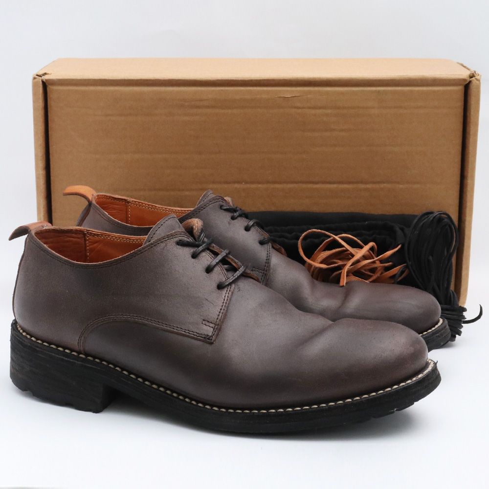 GUIDI&ROSELLINI MOROSINO 1907 グイディ&ロゼリーニ Morosino 1907 Derby in Natural Reverse Vachetta – Blue Owl Workshop