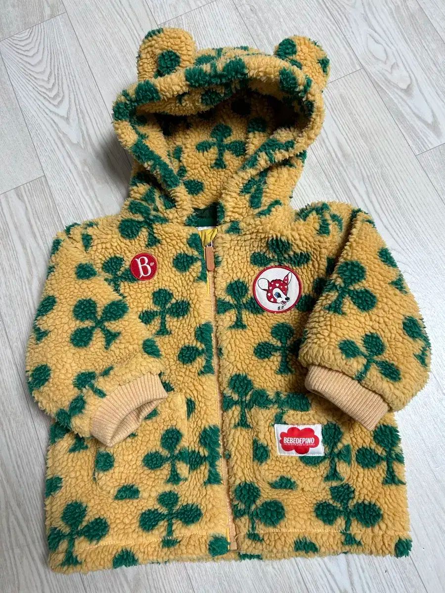 【雷市場（ポンジャン）商品韓国直送】 BEBE DE PINO(ベベデピノ) 100 クローバー ダンブルパー コート