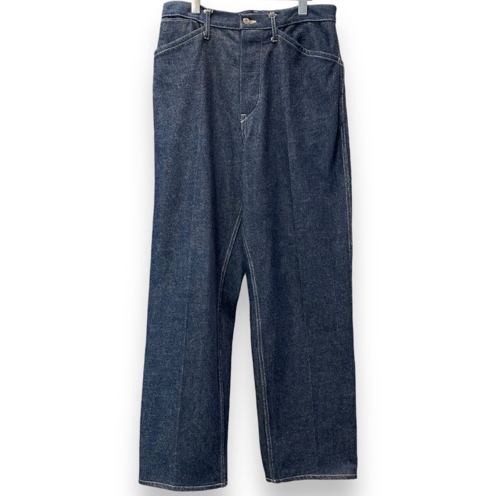 MAATEE&SONS WORK TROUSERS INDIGO ワイドデニムパンツ サイズ2 インディゴ - メルカリ