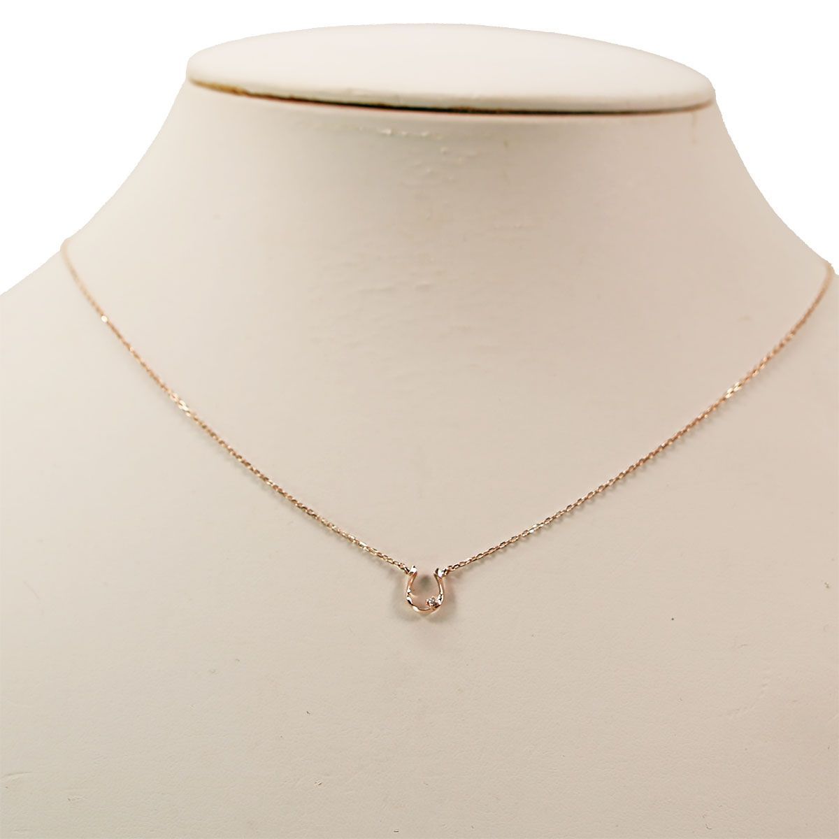 ネックレス ete／エテ ホースシュー 馬蹄 K10 ダイヤモンド