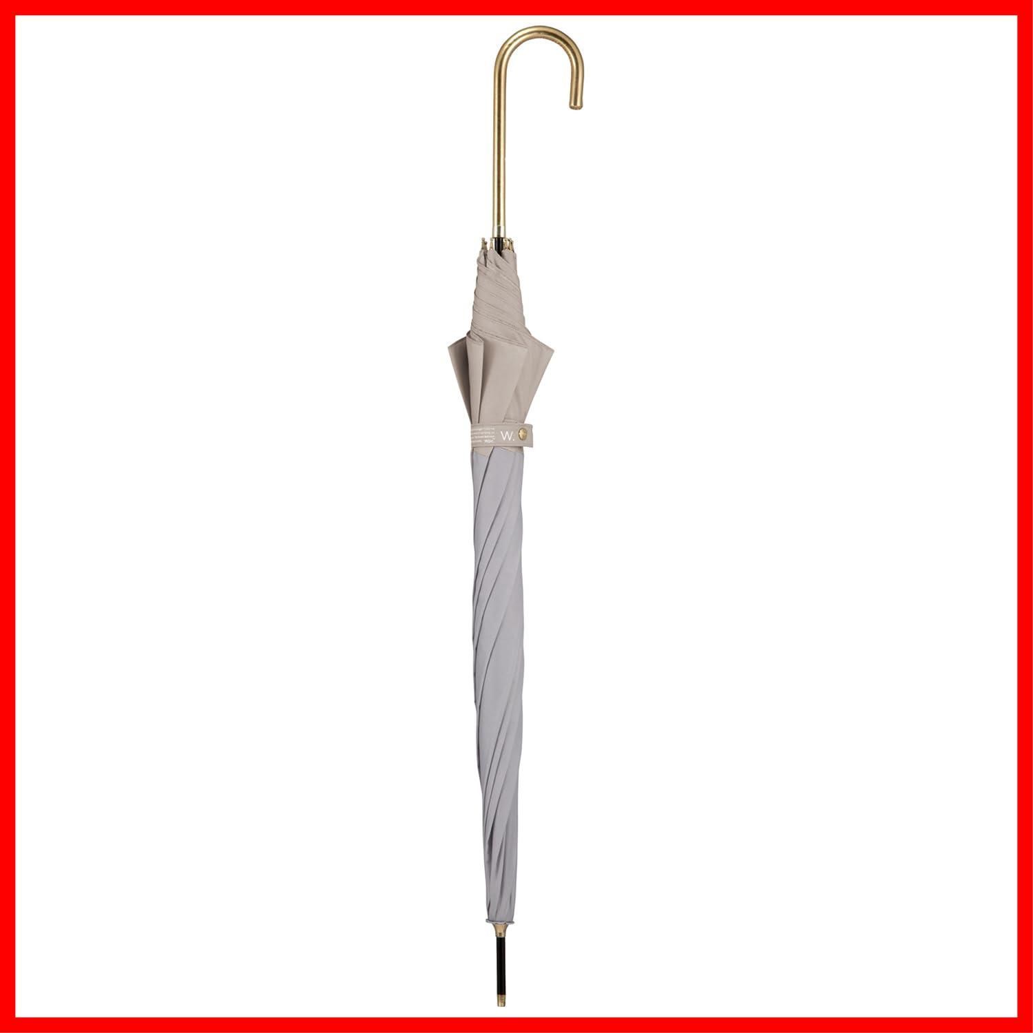 数量 ゴールドハンドル レディース ニュアンス ジャンプ 大きい くすみ 親骨58 cm 晴雨兼用 おしゃれ グレー 通勤 切り継ぎプレーン 通学 長傘 女性 雨傘 9095-04-001 2025 Wpc