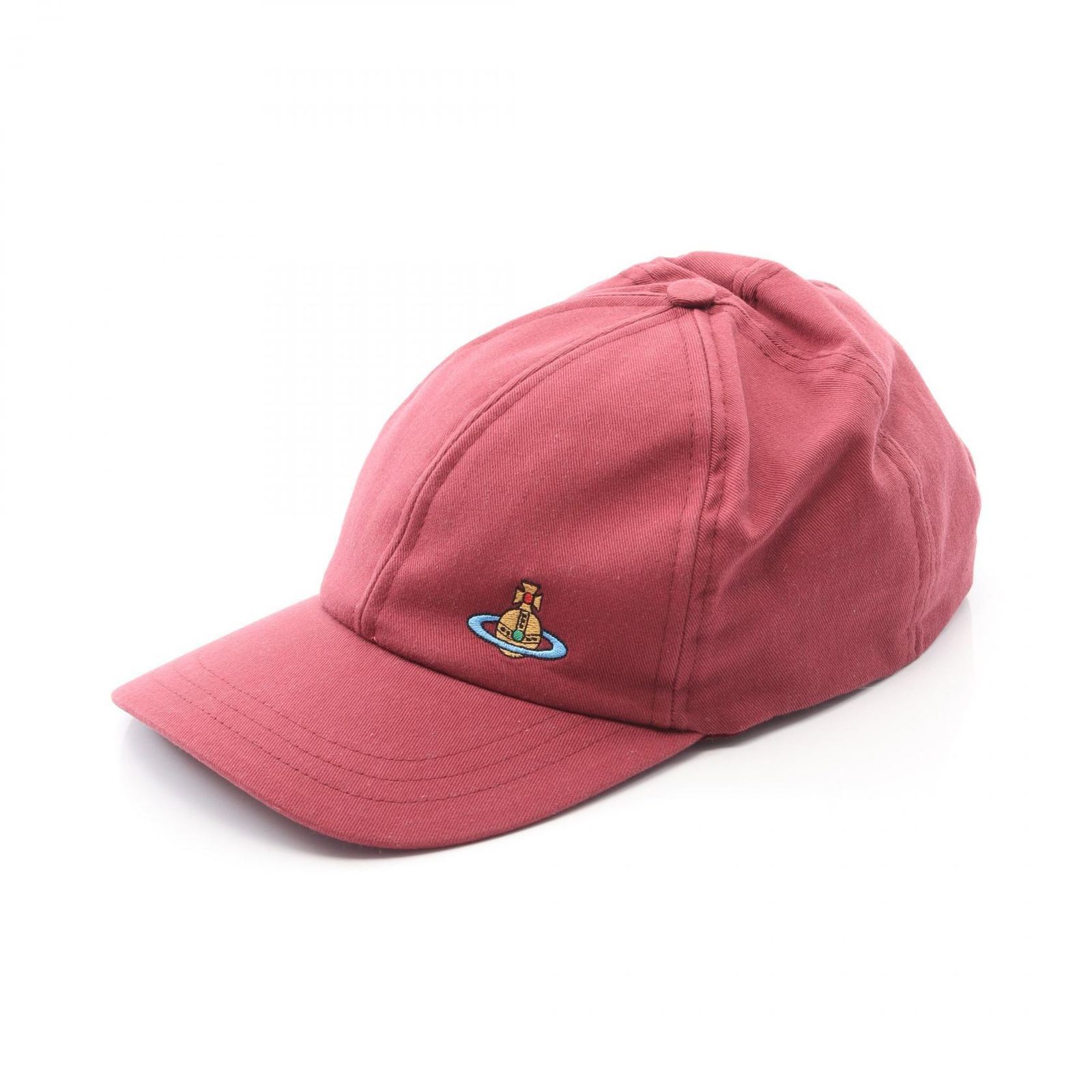 ヴィヴィアンウエストウッド Vivienne Westwood キャップ オーブ刺繍 S81020019W00DDAAA003 レッド キャンバス キャップ ユニセックス ♥
