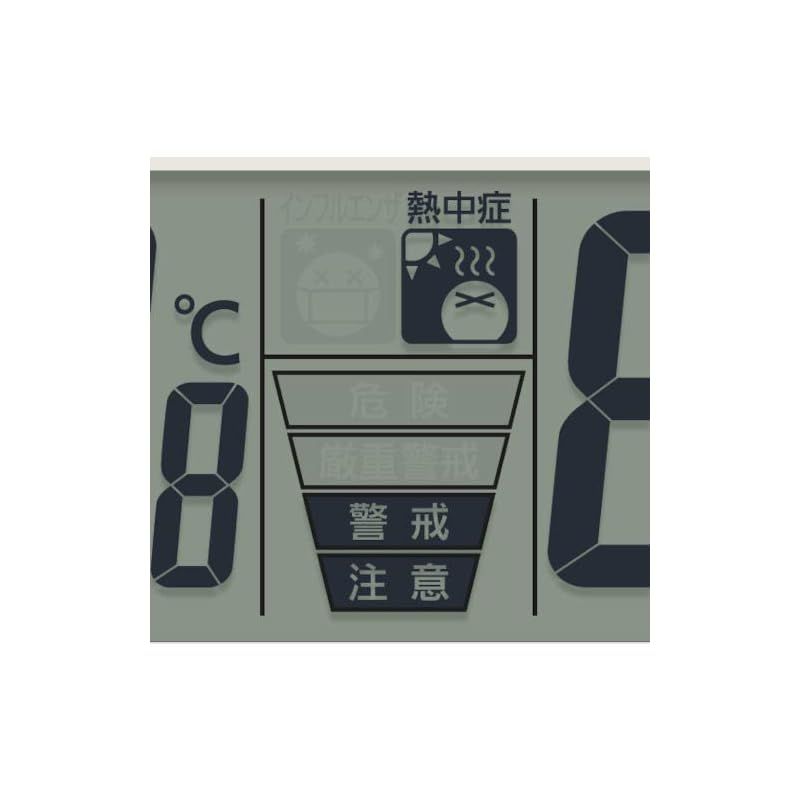 RHYTHM 電波掛時計4FY618-019 温湿度・警告表示・カレンダー機能付