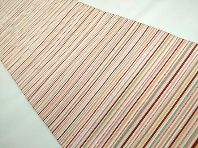 平和屋着物○名門 安田綴れ 爪掻き本綴れ 八寸名古屋帯 霞