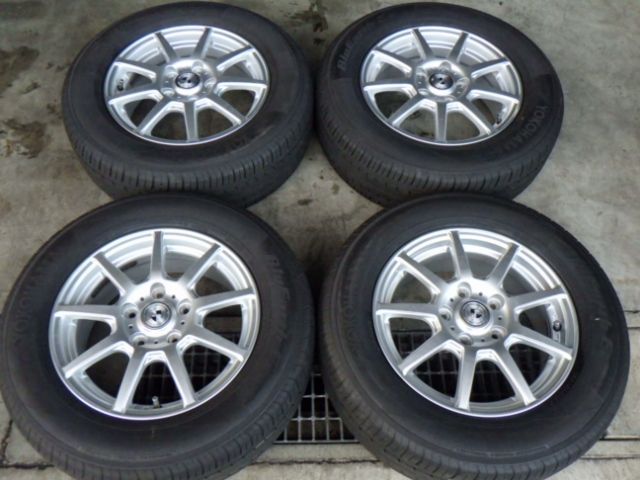 2312-659 weds G.Mach アルミホイール＆ラジアルタイヤ 205 65R15 ４本セット