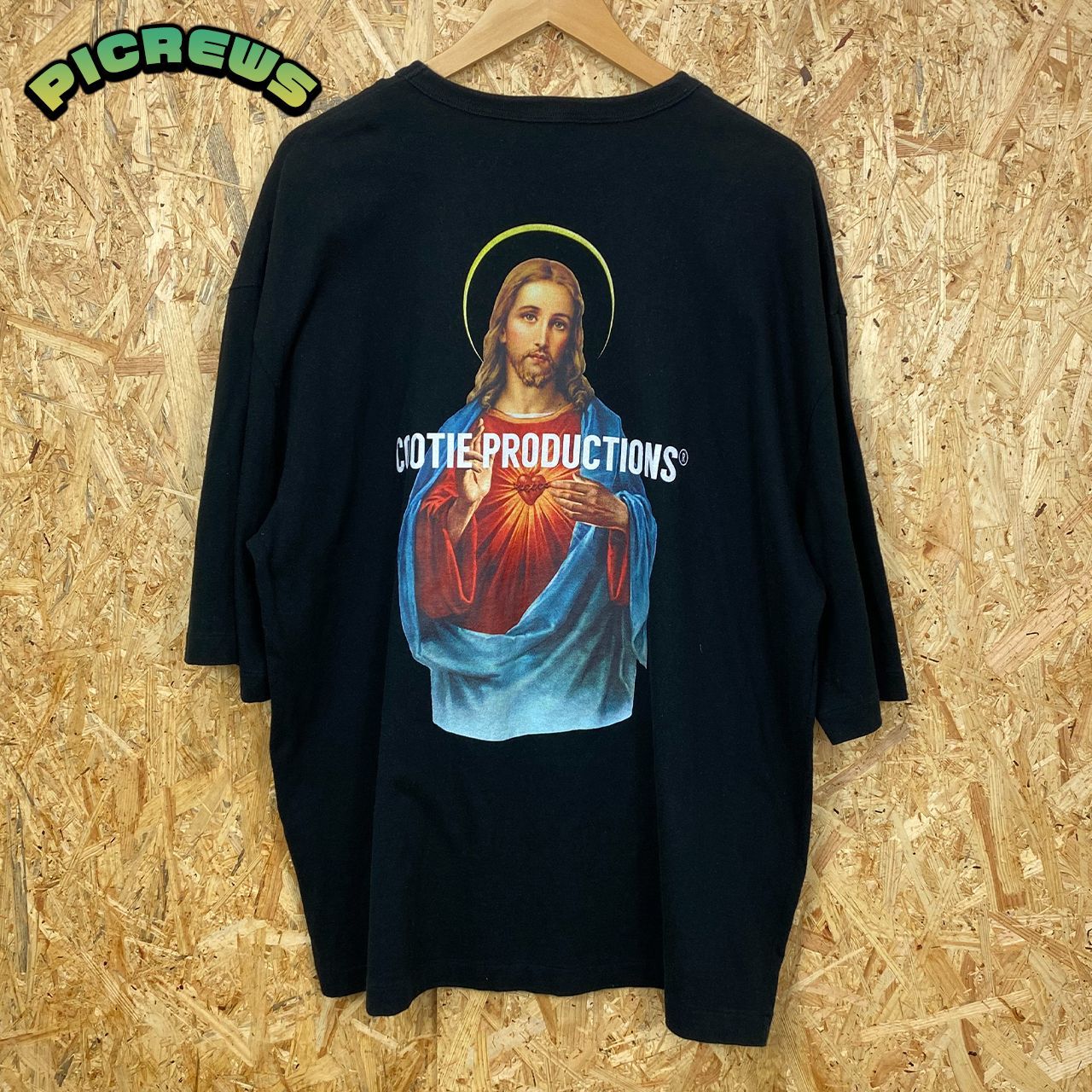 COOTIE　PRINT OVERSIZED TEE(JESUS) COOTIE / Print Oversized S/S Tee (JESUS) -Black- | 80-HACHIMARU-