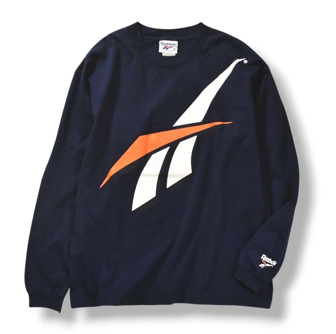 希少】 90sヴィンテージ USA製 リーボック Reebok ビッグロゴ