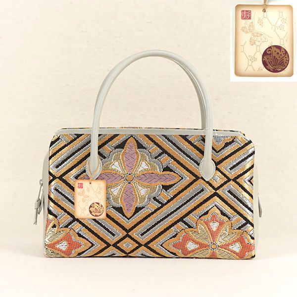 利休バッグ　神田胡蝶 ≪訳アリ品：少々シミ≫東京「はきもの匠神田胡蝶」謹製高級利休バッグ