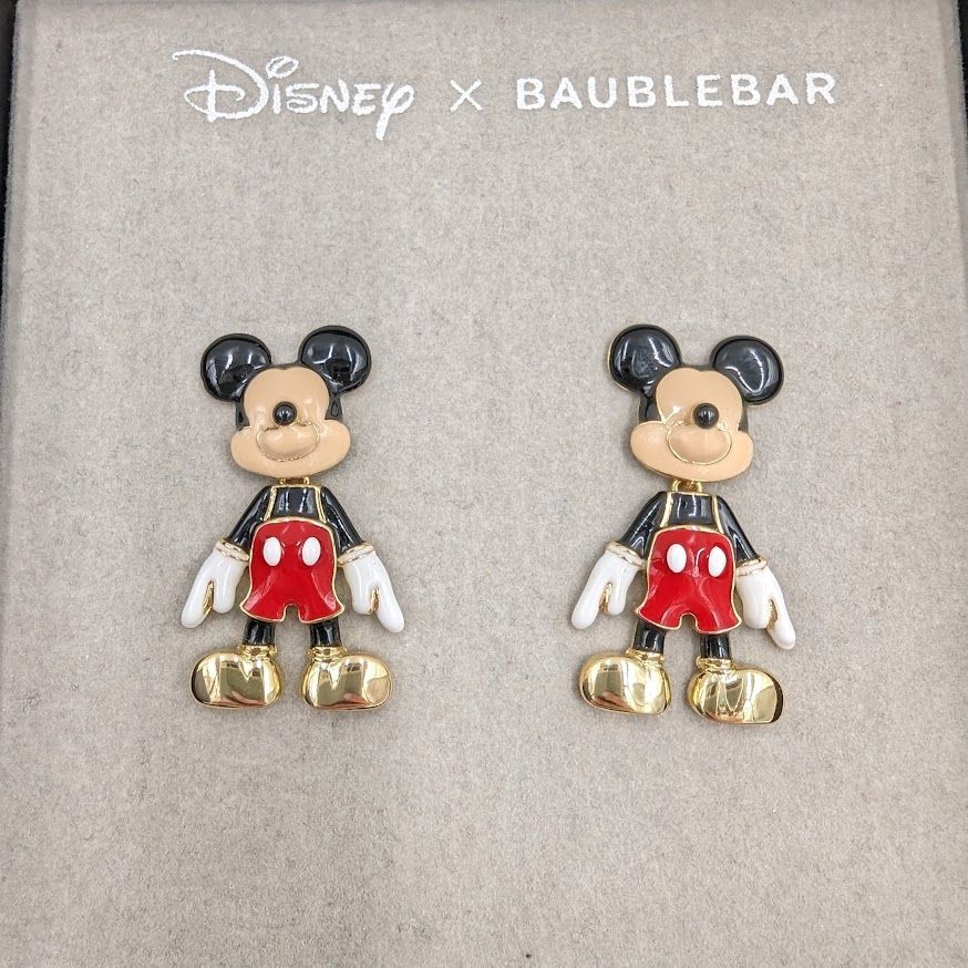 新品】海外限定 Disney×BAUBLEBAR コラボ ミッキー ピアス - メルカリ