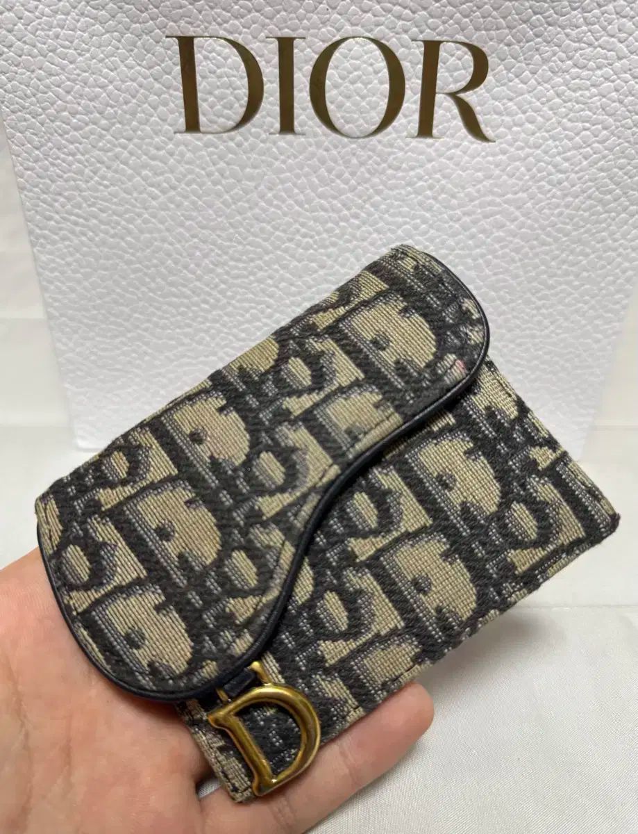 ディオール オブリーク サドル カードウォレット