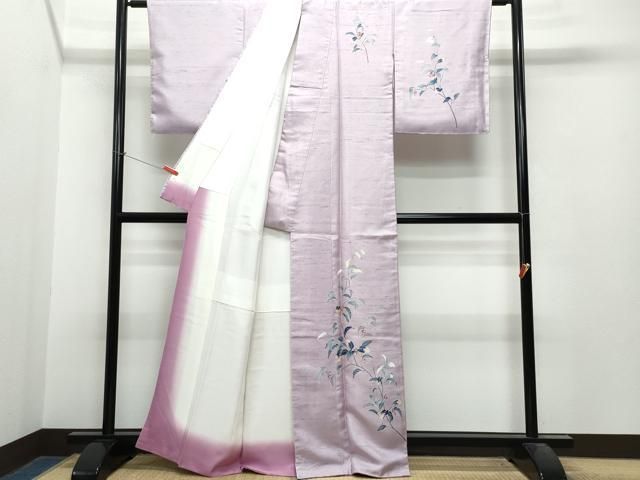 平和屋着物○訪問着 白山紬 南天文 正絹 逸品 未使用 CAAS8741vf