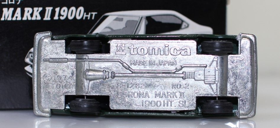 USED トミカ 日本製 TAM トヨタ コロナ マークⅡ 1900 HT 緑