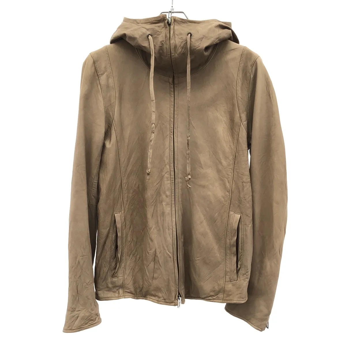 DOMENICO+SAVIOドメニコアンドサビオサヴィオレザーパーカーダウン リッチでお洒落に見える DOMENICO+SAVIO レザーパーカースタイル