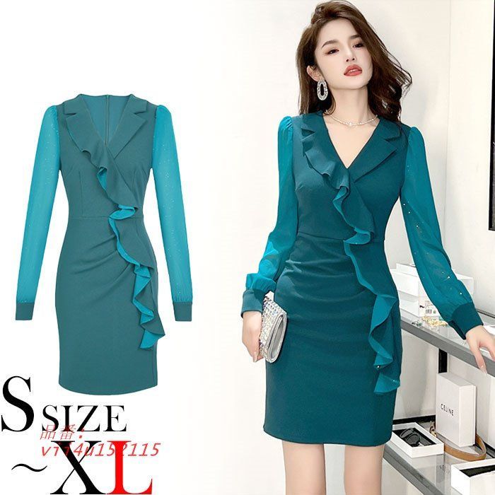 美品✨ポロラルフローレン シャツワンピース 白襟 ベルト シェルボタン