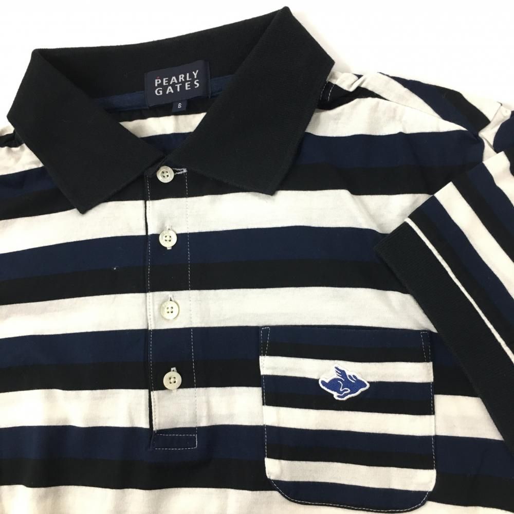中古 レディース パーリーゲイツ PEARLY GATES 半袖ポロシャツ 2(L) 紺