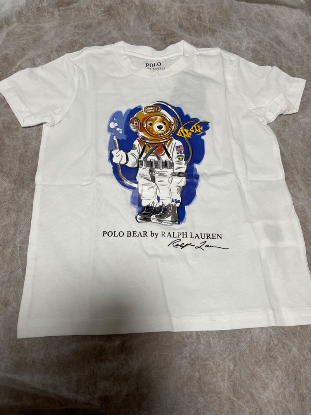 ラルフローレン ポロベア 半袖 白Tシャツ 宇宙飛行士 - メルカリ