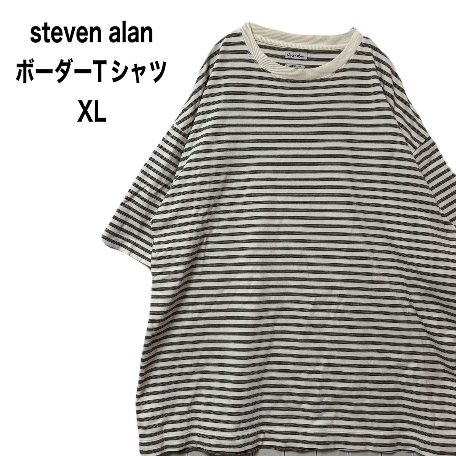 steven alan スティーヴンアラン ボーダーTシャツ BOLDFIT 日本製 XL 