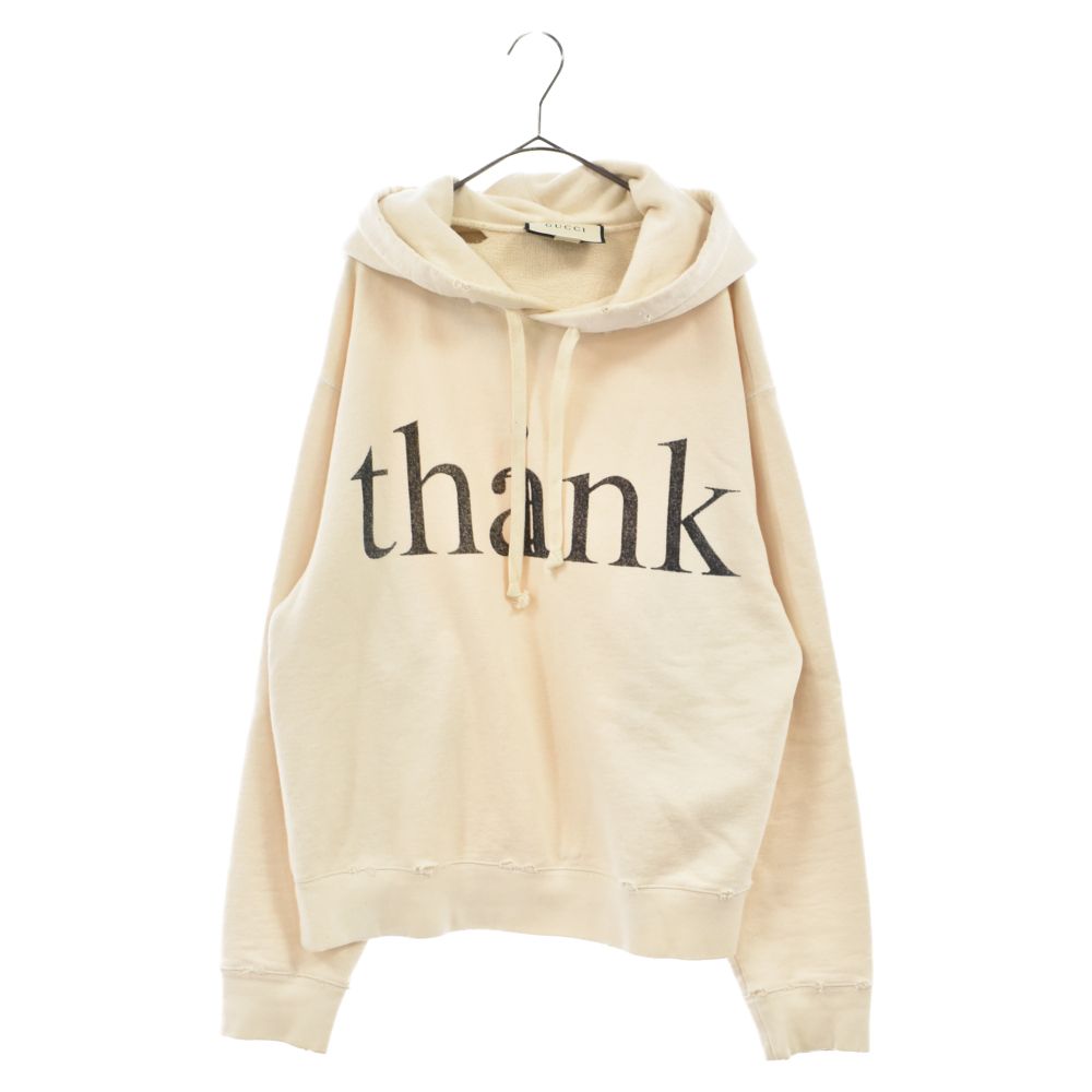 GUCCI (グッチ) 20AW Think/Thank Cotton Hoodie 634674 XJCXL シンク