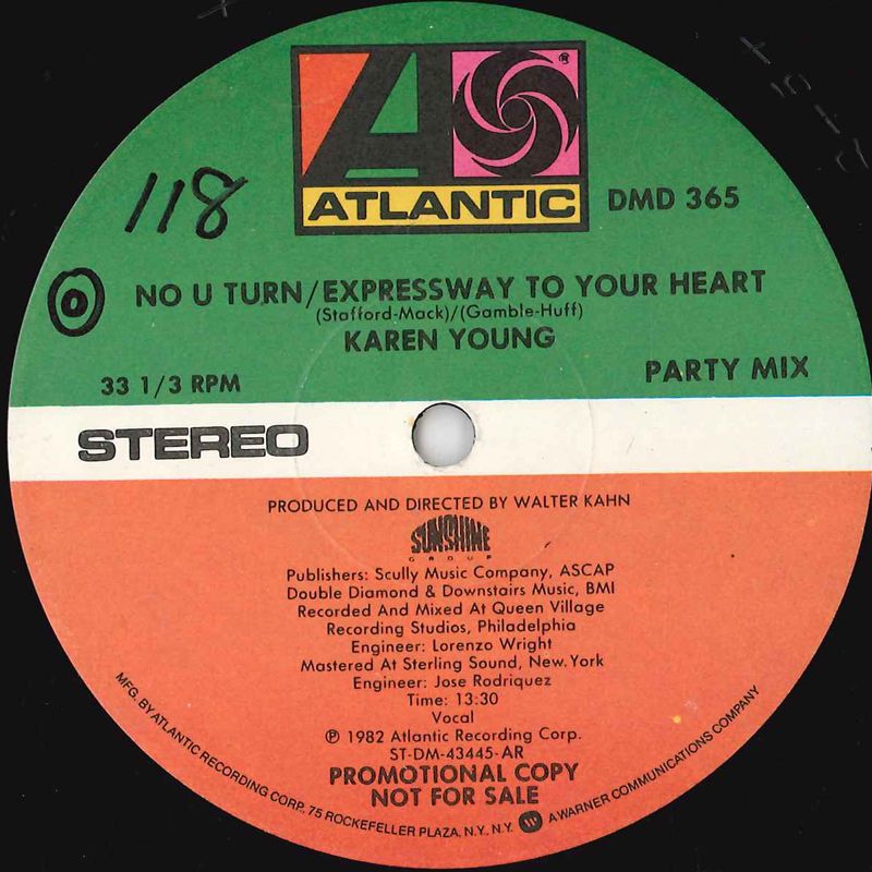 米12” Karen Young No U Turn / Expressway To Your Heart