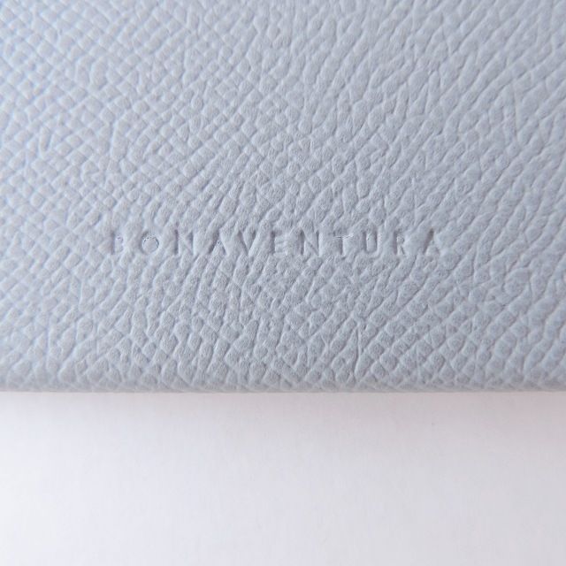 極美品✨ボナベンチュラ　カードケース　名刺入れ　スリム　ブルー　レザー 極美品✨ボナベンチュラ カードケース 名刺入れ スリム ブルー