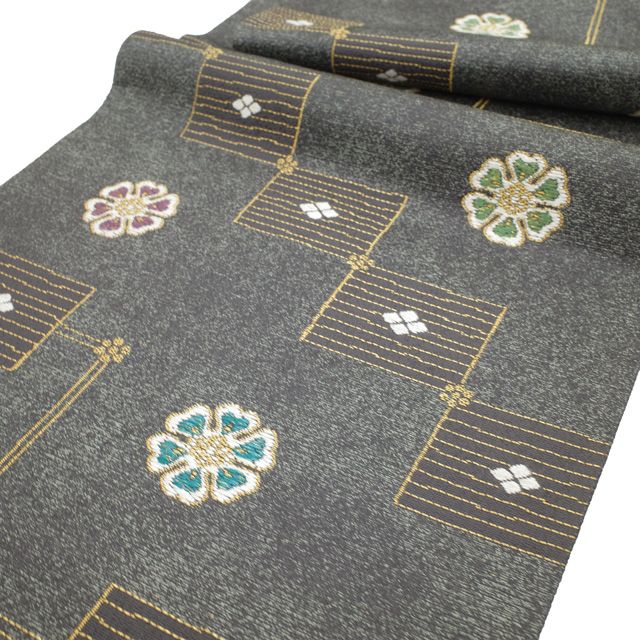 すごい値！ 袋帯 リサイクル フォーマル 京都 西陣 正絹 グレー 花 金糸 帯 美品 春 秋 冬 中古 仕立て上がり みやがわ すごいね neb01441 楽天市場】【中古】 すごい値！ 袋帯 リサイクル フォーマル 京都 西陣
