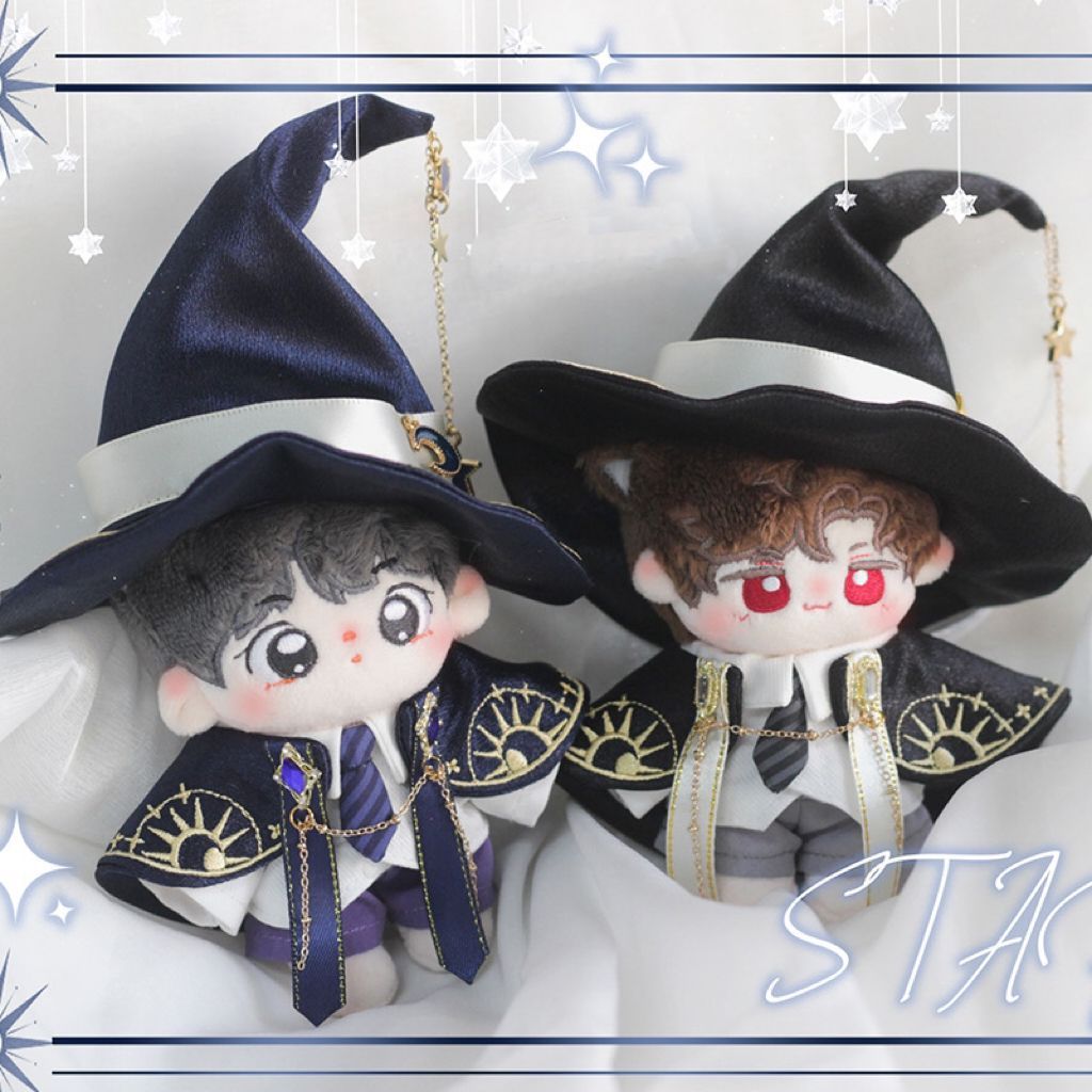 10cm 着せ替え ぬい服 帽子付き パンツ ぬい活 魔法使い