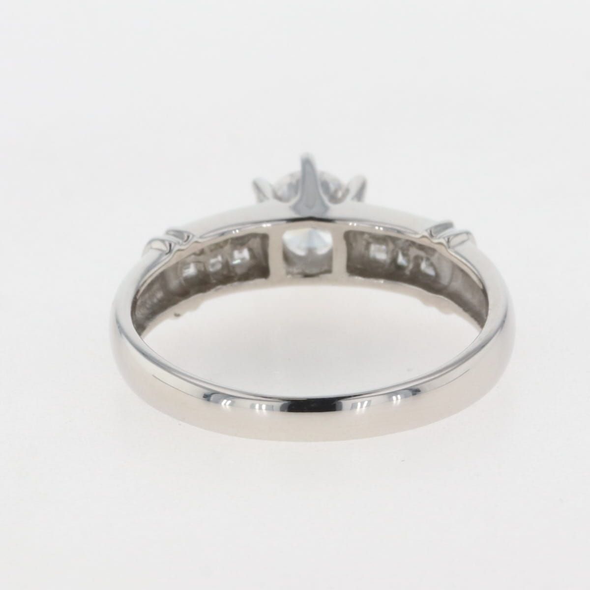 ダイヤモンド デザインリング プラチナ 指輪 メレダイヤ リング 13号 