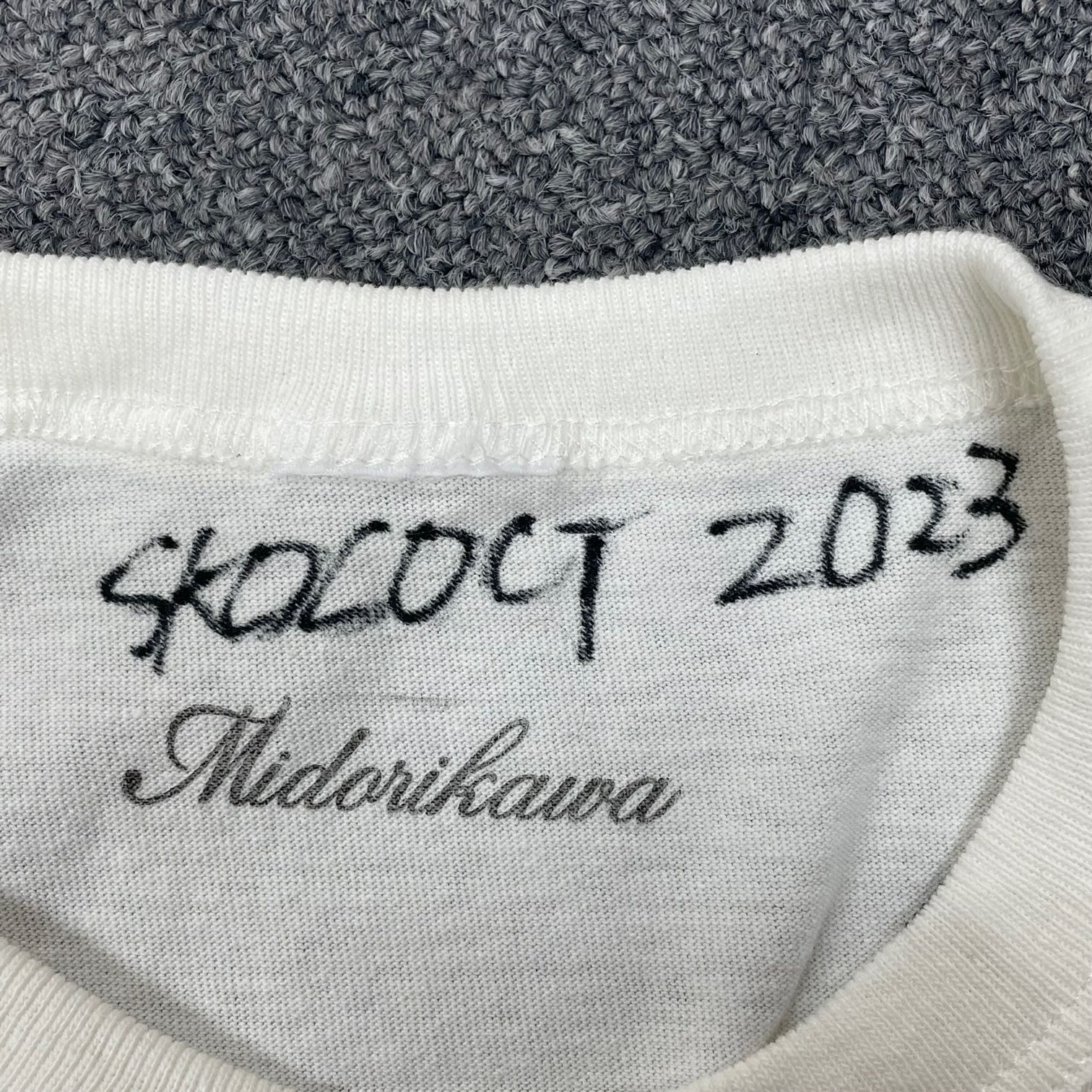 Midorikawa SKOLOCT 23SS コラボ 切替 7分袖 プリント カットソー